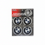 BMW Auto Nalepnice - Metal Series 4kom 56mm Nalepnice za Čepove Felni