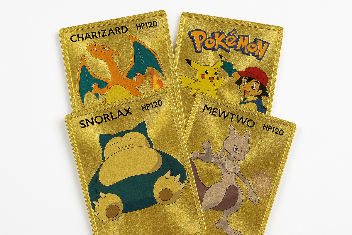Eš i Pikachu na zlatnim holografskim kartama
