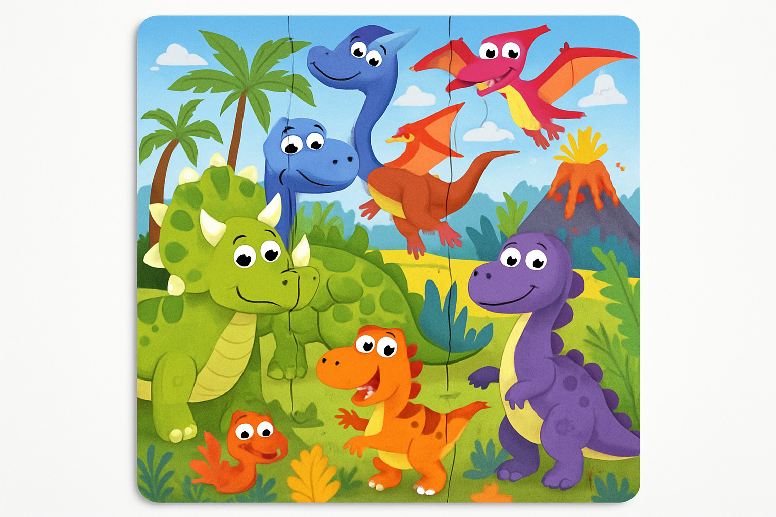 Slagalica dinosaurusi 16 delova – 1+1 gratis, uzrast 3+ – slika 2