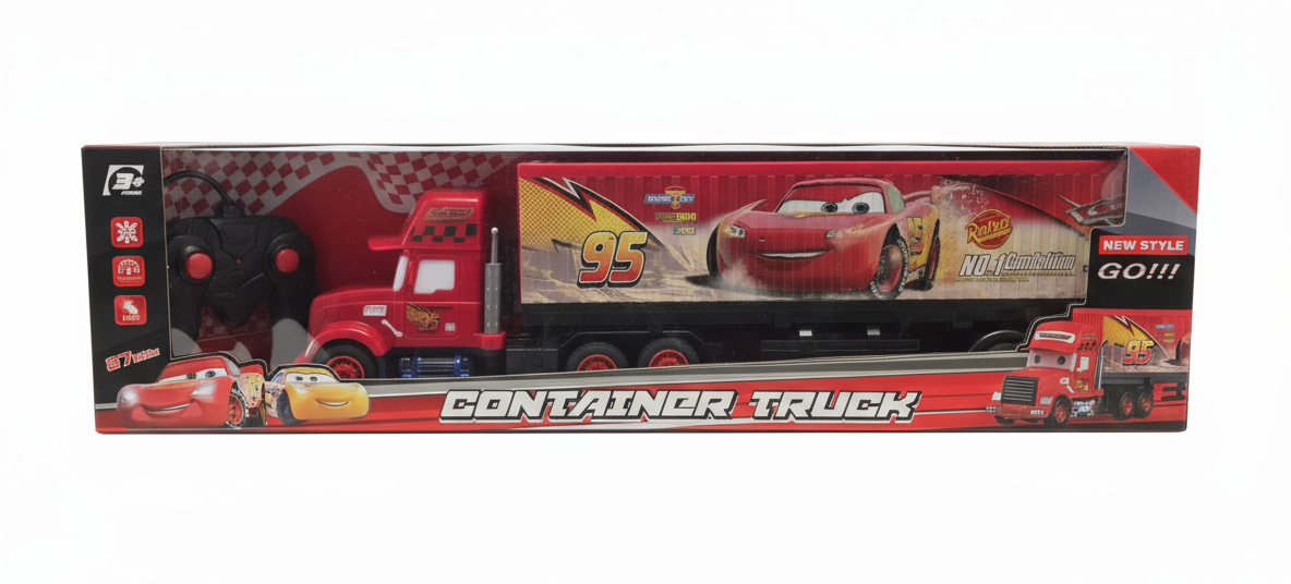 Cars Kamion Kontejner Lightning McQueen - Pakovanje