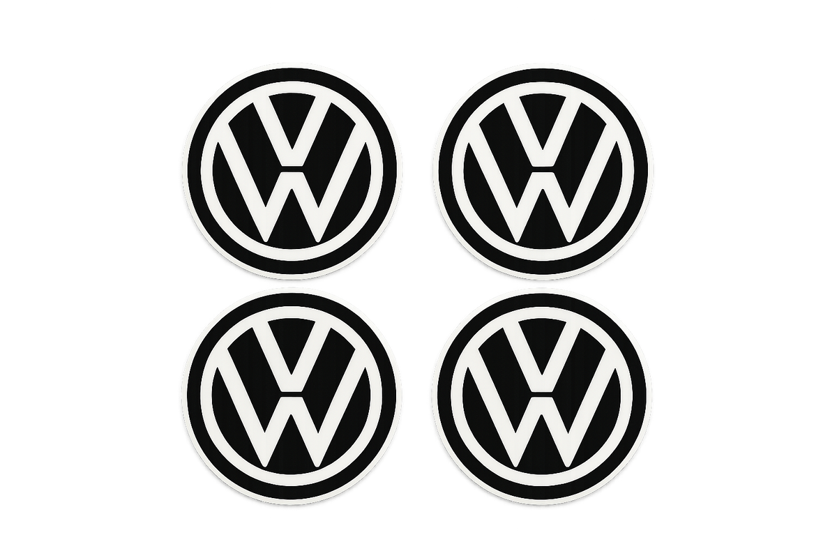 Bele VW nalepnice za spoljašnju stranu felni
