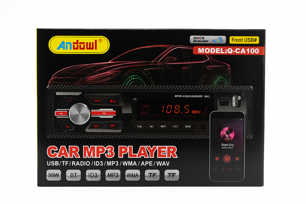Andowl Auto MP3 Player Q-CA100 USB TF Radio