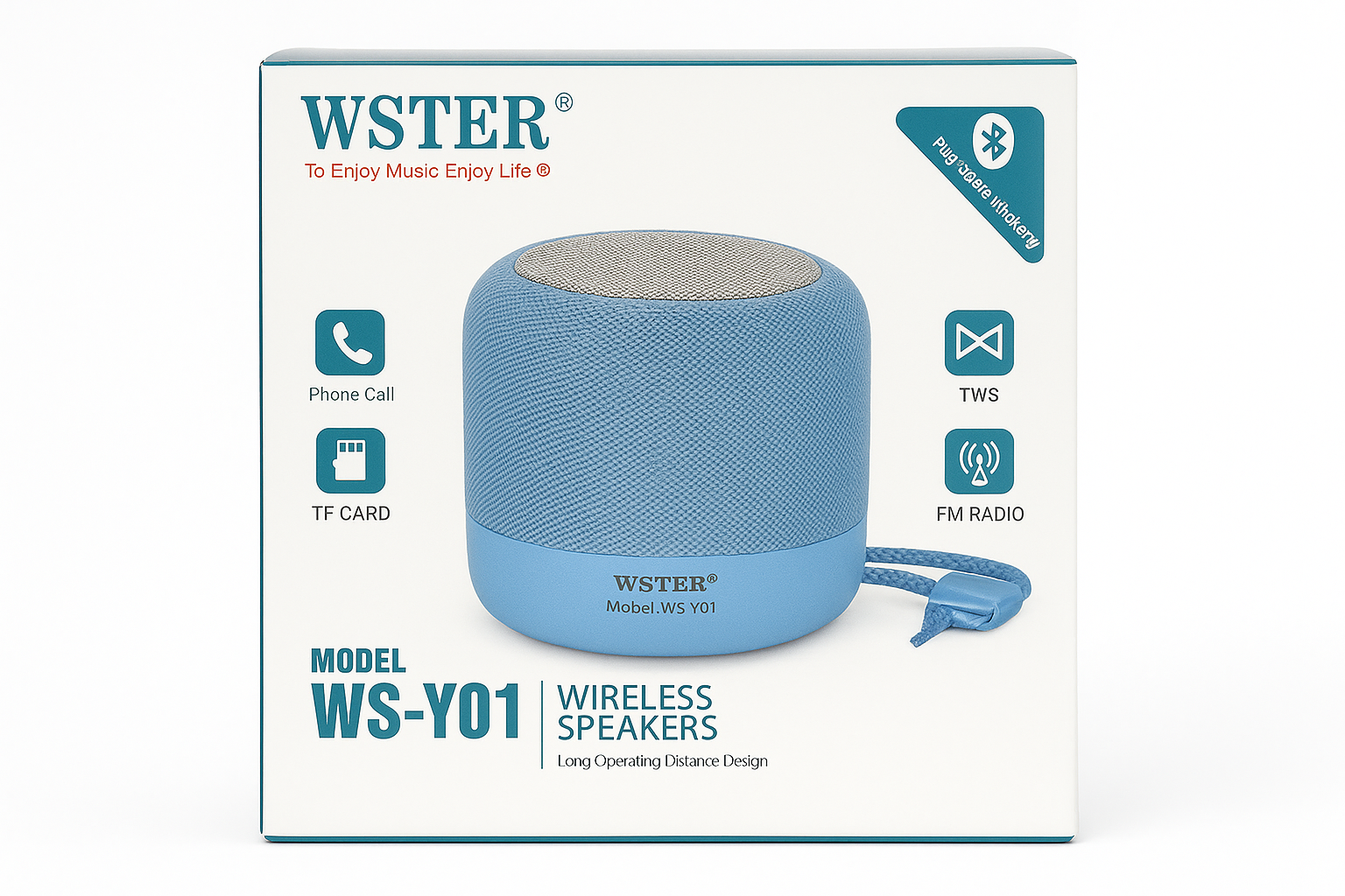 Bluetooth zvučnik WSTER WS-Y01 – TWS, FM radio i TF kartica