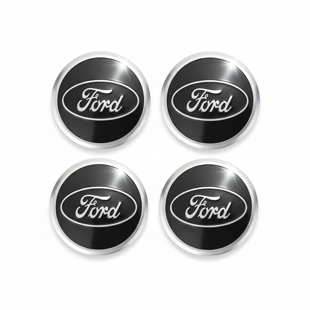 Ford Auto Nalepnice - Metal Series 4kom 56mm Nalepnice za Čepove Felni
