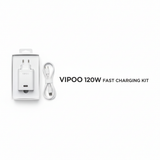 VIPOO 120W Fast Charging Kit - USB-C Punjač + Kabl 1000mm