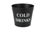 Posuda za hladna pica Kibla- Crna kanta sa natpisom COLD DRINKS