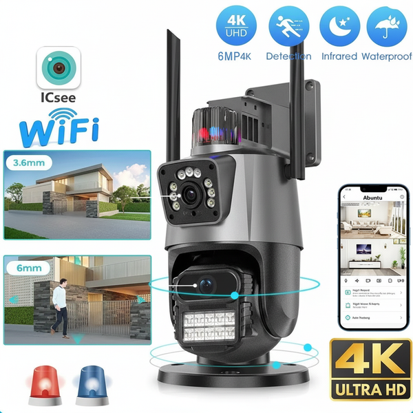 WiFi PTZ Kamera | Rotirajuca | 360° | Full HD | Nocni Vid | Aplikacija