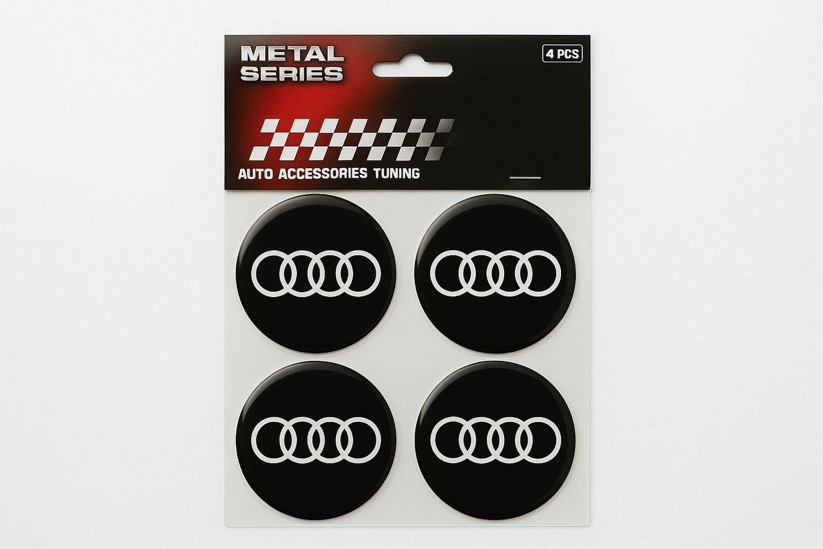 Audi Nalepnice za Felne - Set od 4 Komada sa Četiri Prstena