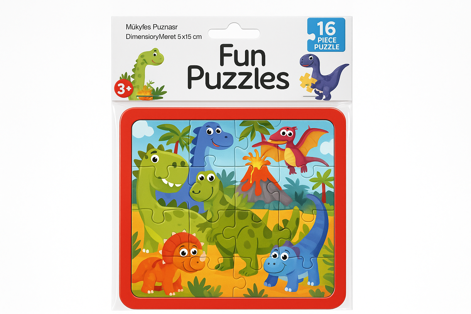 Slagalica dinosaurusi 16 delova – 1+1 gratis, uzrast 3+ – slika 3