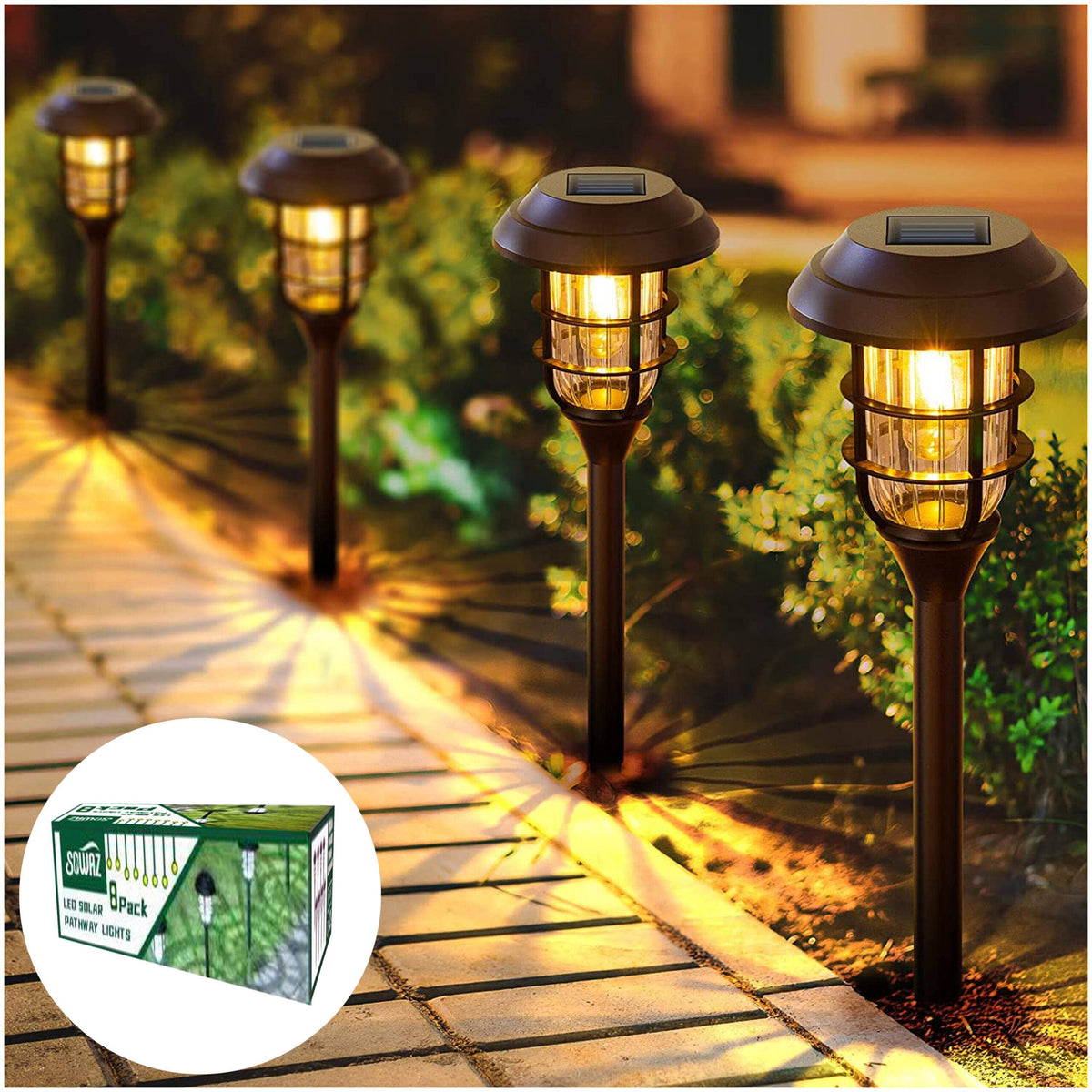 LED solarne svetiljke Go2Garden, set od 6 komada