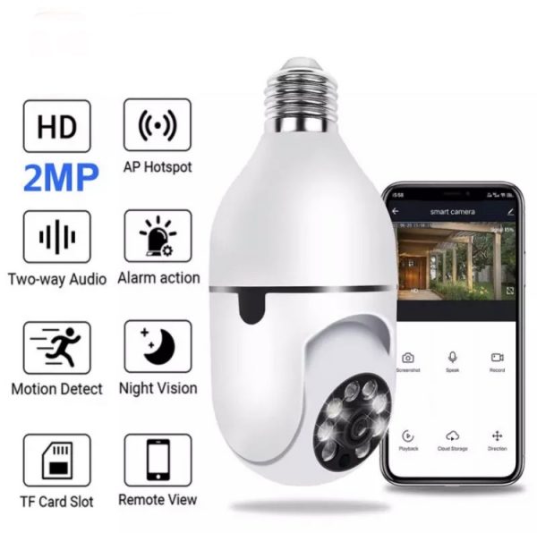 WiFi 360° sijalica-kamera FULL HD