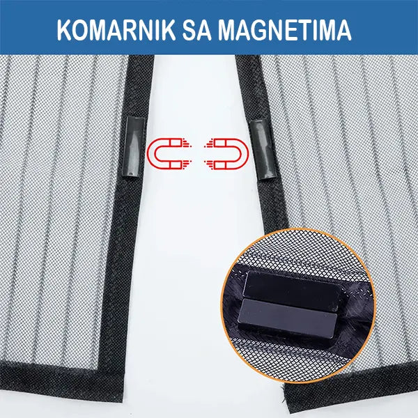Magnetna mreža zavesa za vrata protiv insekata – slika 4