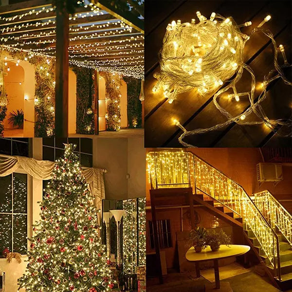 Novogodišnje lampice 50 m, 500 LED, žute – IP65 – slika 5