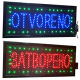LED reklama otvoreno zatvoreno 55x25 cm