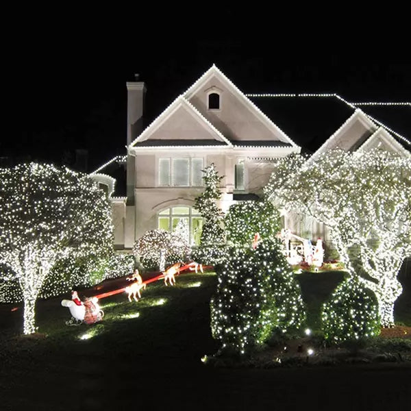 Novogodišnje lampice 50 m, 500 LED, bele – IP65 – slika 2