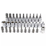 Komplet torx ključeva 34 dela sa adapterom 3/8