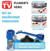 Plumber's Hero set za odgušivanje odvoda, 20 upotreba