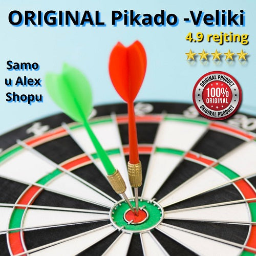Pikado tabla prečnika 40 cm sa šest strelica