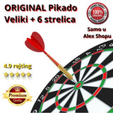 Pikado tabla prečnika 40 cm sa šest strelica