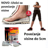 Silikonski ulošci za povećanje visine, par sa tri nivoa