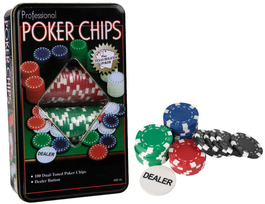 Set poker čipova u metalnoj kutiji