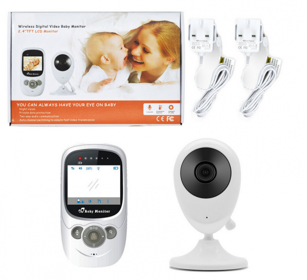 Bežični baby monitor sa noćnim režimom — domet 250 m - slika 1