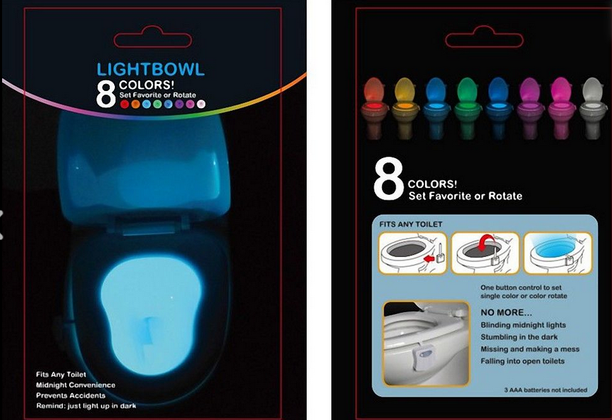 LED lampa za WC šolju — menja 8 boja - slika 2