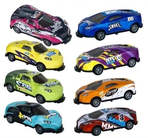 Set metalnih autića 8 komada – dužina 9 cm