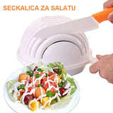 Činija seckalica za salatu sa prorezima za sečenje