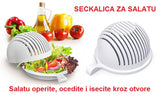Činija seckalica za salatu sa prorezima za sečenje