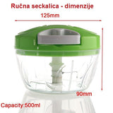 Ručna seckalica Speedy Chopper, 400 ml, tri noža