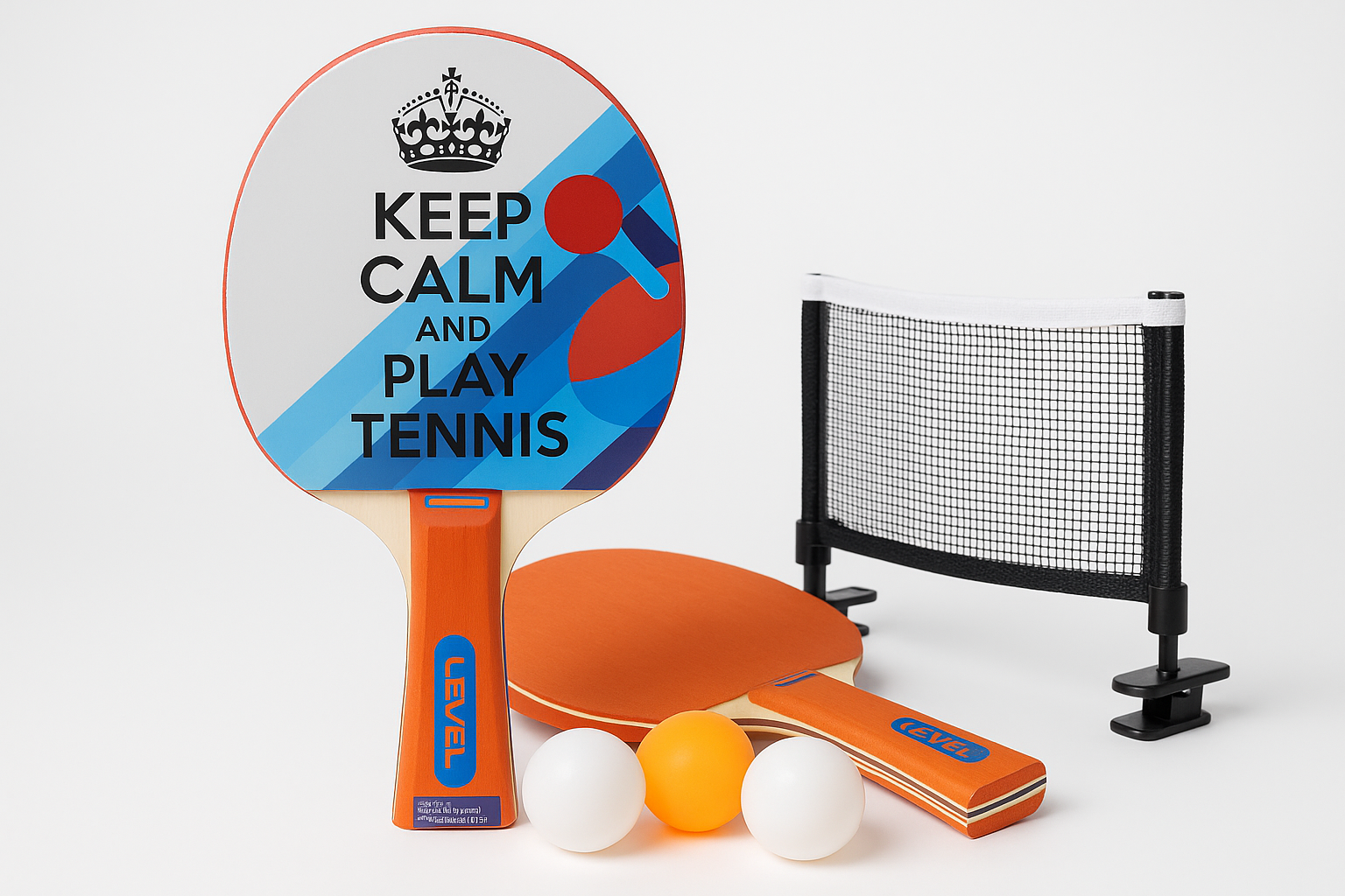 Set za stoni tenis – dva reketa i loptice u kompletu – slika 4