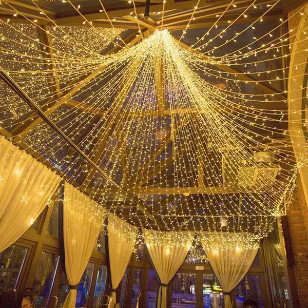 Novogodišnje lampice 50 m, 500 LED, žute – IP65 – slika 6