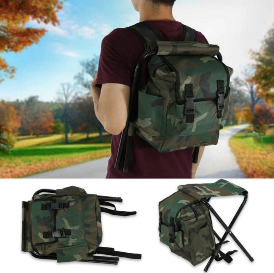Ranac sa ugrađenom sklopivom stolicom – 44x36x31 cm – slika 3