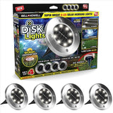 LED solarni diskovi za dvorište, set od 4 komada