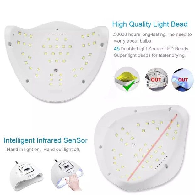 UV LED lampa za nokte Sun 5 48W – dva spektra sušenja – slika 4